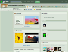 Tablet Screenshot of llama-makers-united.deviantart.com
