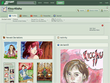 Tablet Screenshot of kissu-kisshu.deviantart.com