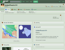 Tablet Screenshot of goldenphoenix101.deviantart.com