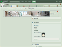 Tablet Screenshot of aomizu.deviantart.com