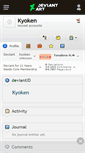 Mobile Screenshot of kyoken.deviantart.com