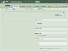 Tablet Screenshot of kyoken.deviantart.com