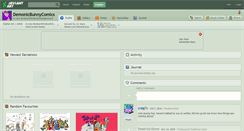 Desktop Screenshot of demonicbunnycomics.deviantart.com