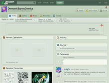 Tablet Screenshot of demonicbunnycomics.deviantart.com