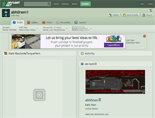 Tablet Screenshot of abh0rsen.deviantart.com