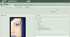 Desktop Screenshot of jenuary.deviantart.com