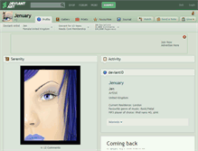 Tablet Screenshot of jenuary.deviantart.com