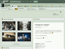 Tablet Screenshot of dunvael.deviantart.com