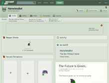 Tablet Screenshot of namelessbot.deviantart.com