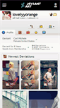 Mobile Screenshot of lovelyyorange.deviantart.com