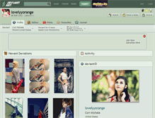 Tablet Screenshot of lovelyyorange.deviantart.com