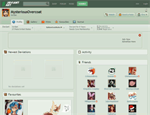 Tablet Screenshot of mysteriousovercoat.deviantart.com