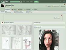 Tablet Screenshot of inu-midoriko.deviantart.com