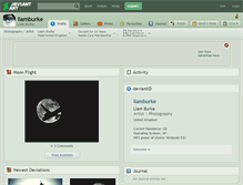 Tablet Screenshot of liamburke.deviantart.com