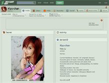 Tablet Screenshot of kiyu-chan.deviantart.com