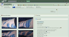 Desktop Screenshot of humannomore.deviantart.com