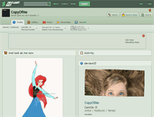 Tablet Screenshot of copyofme.deviantart.com