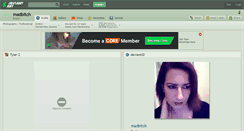 Desktop Screenshot of madbitch.deviantart.com