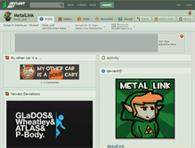 Tablet Screenshot of metallink.deviantart.com