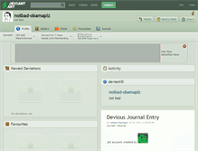 Tablet Screenshot of notbad-obamaplz.deviantart.com