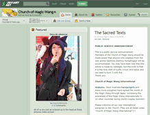 Tablet Screenshot of church-of-magic-wang.deviantart.com
