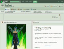 Tablet Screenshot of kingofsouls.deviantart.com