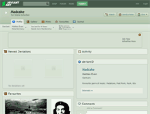 Tablet Screenshot of madcake.deviantart.com