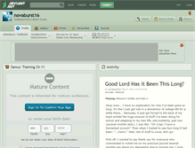 Tablet Screenshot of novaburst16.deviantart.com