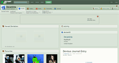 Desktop Screenshot of decaminia.deviantart.com