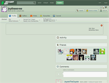 Tablet Screenshot of joytheeevee.deviantart.com