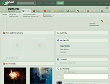 Tablet Screenshot of dasnichts.deviantart.com
