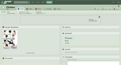 Desktop Screenshot of elinasaur.deviantart.com