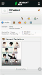 Mobile Screenshot of elinasaur.deviantart.com