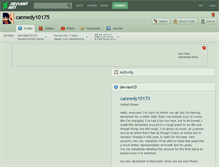 Tablet Screenshot of cannedy10175.deviantart.com