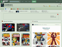 Tablet Screenshot of cosedimarco.deviantart.com