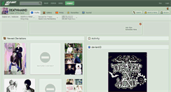 Desktop Screenshot of deathinmind.deviantart.com