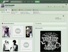 Tablet Screenshot of deathinmind.deviantart.com
