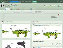 Tablet Screenshot of emissary4penguins.deviantart.com