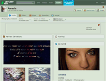 Tablet Screenshot of annesia.deviantart.com