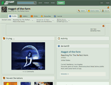 Tablet Screenshot of maggot-of-the-form.deviantart.com