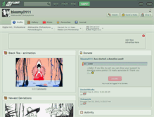 Tablet Screenshot of bloomy0111.deviantart.com