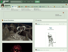 Tablet Screenshot of dzmcm.deviantart.com