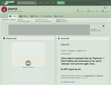 Tablet Screenshot of jokerful.deviantart.com