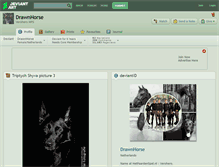 Tablet Screenshot of drawnhorse.deviantart.com