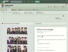 Tablet Screenshot of katiescarlet.deviantart.com
