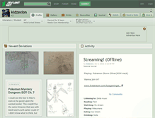 Tablet Screenshot of kidzexion.deviantart.com