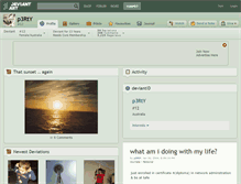 Tablet Screenshot of p3rty.deviantart.com