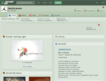 Tablet Screenshot of jaminlemon.deviantart.com