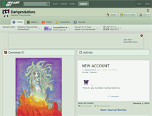 Tablet Screenshot of darkprodutions.deviantart.com