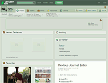 Tablet Screenshot of kyuu.deviantart.com